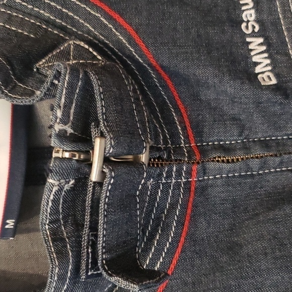 BMW Sauber F1 Team Denim Jacket Women's Medium Light Blazer Zipper - Picture 8 of 13